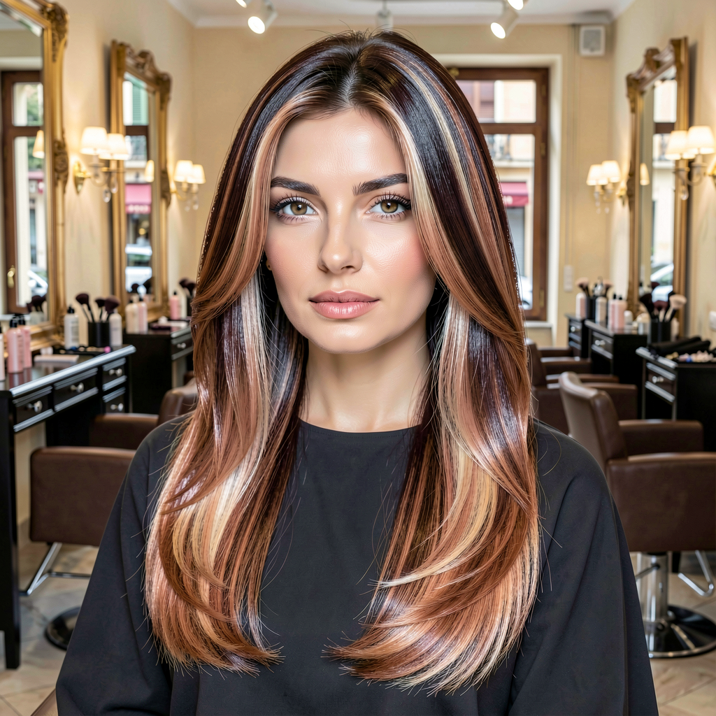 Balayage prima e dopo